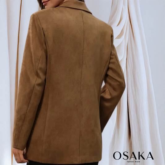 Blazer de gamuza