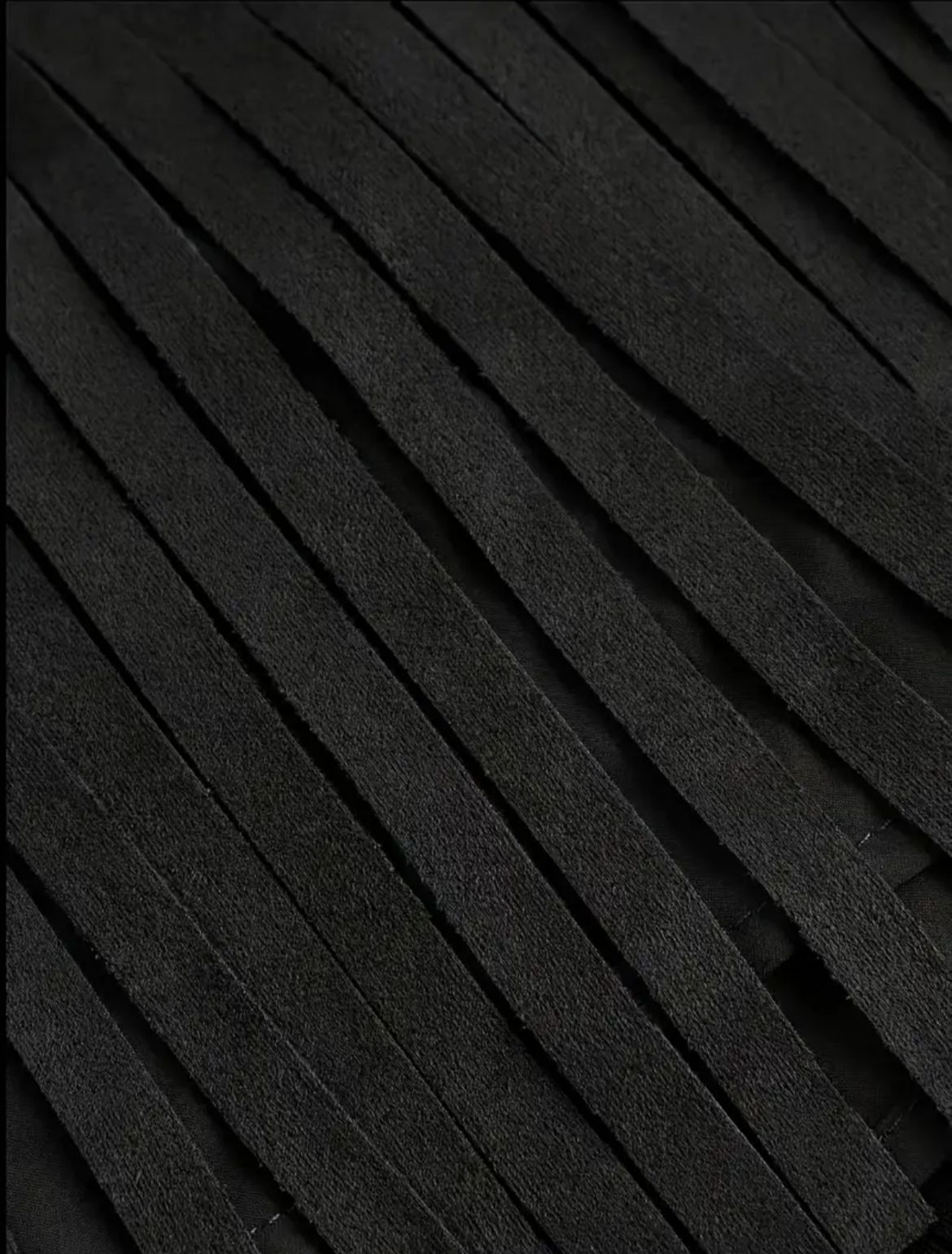 Pollera flecos black