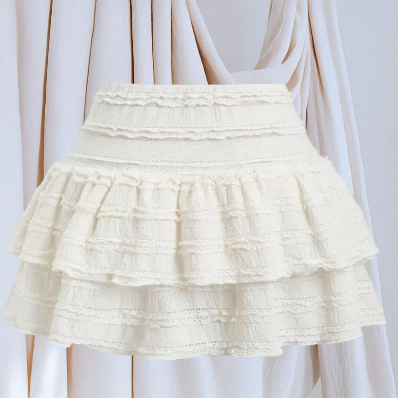 Pollera volados White