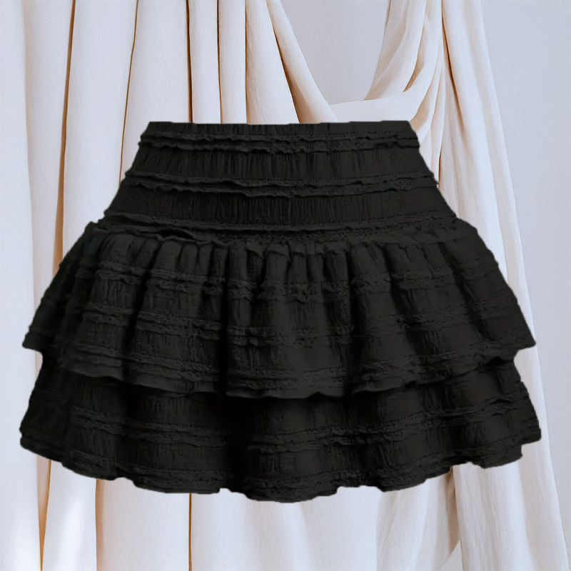 Pollera volados black