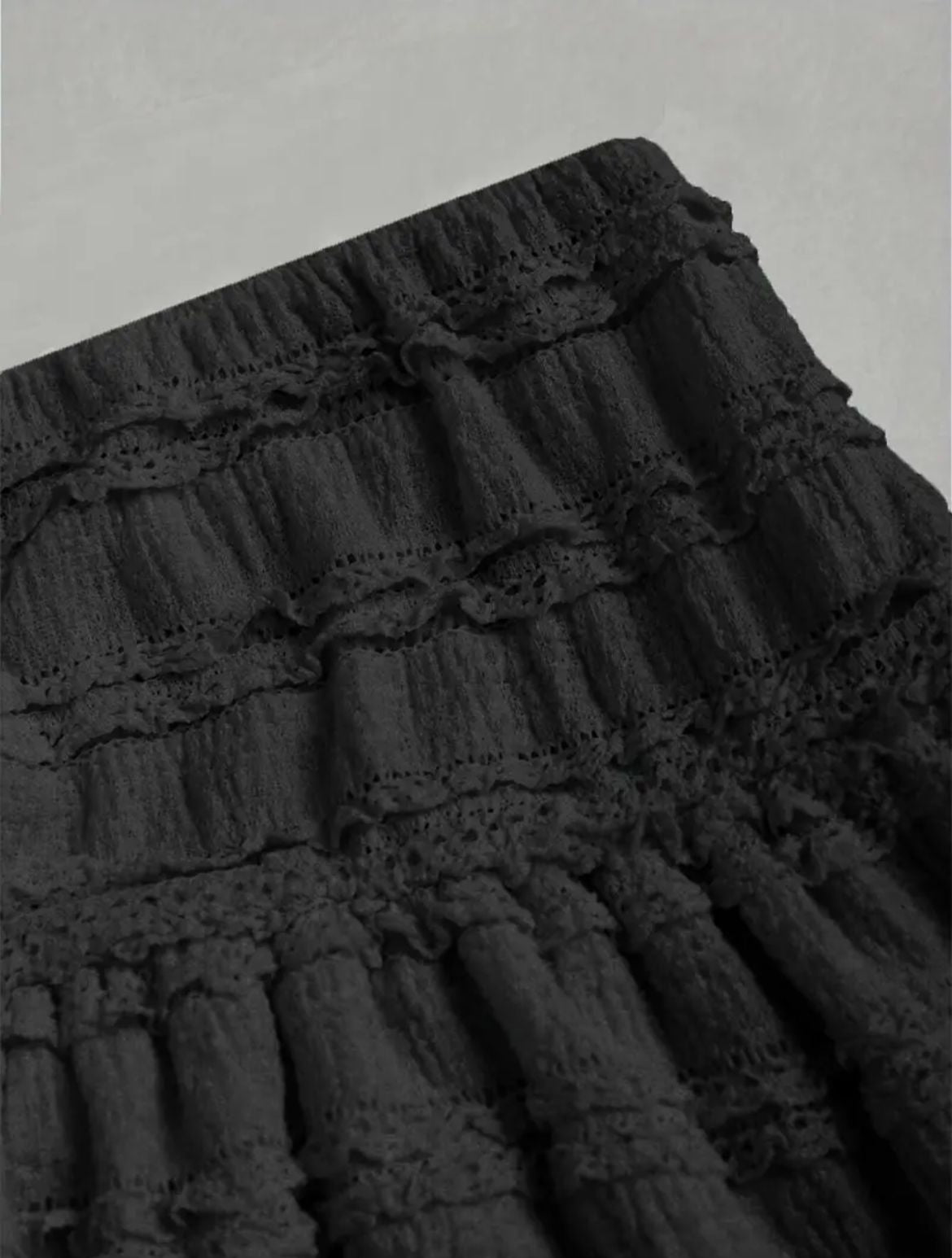 Pollera volados black