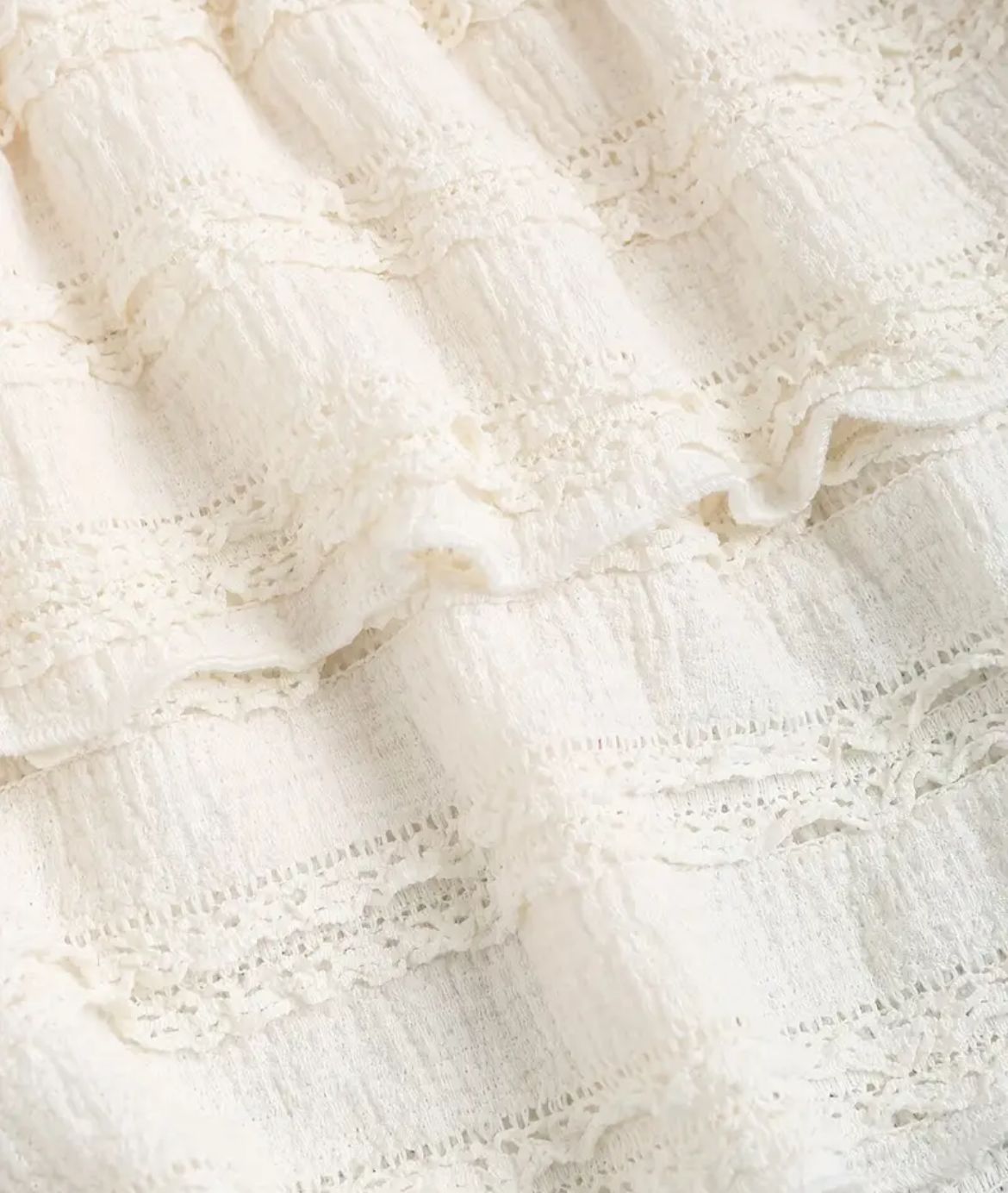 Pollera volados White